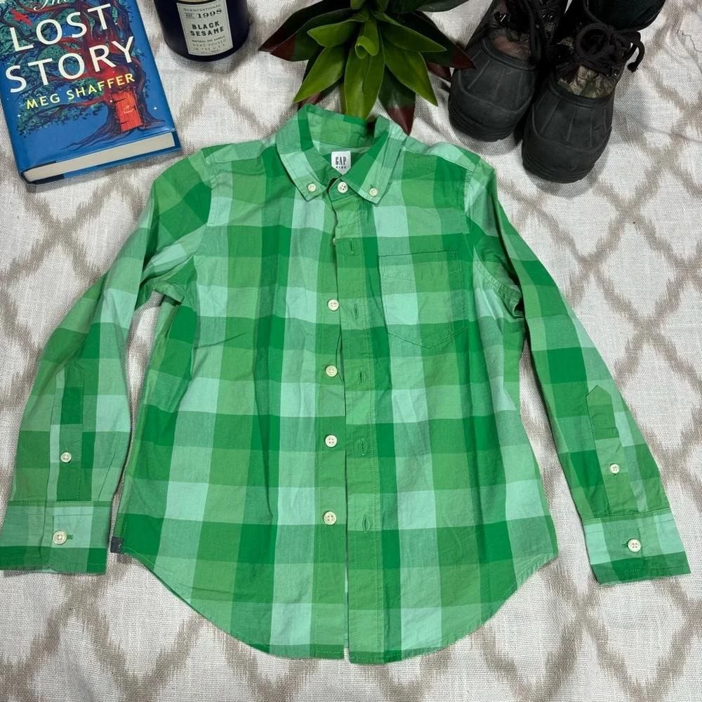 Ralph Lauren Boys Button Down Shirt Lot 3 Plaid Check Size 6/7 EUC